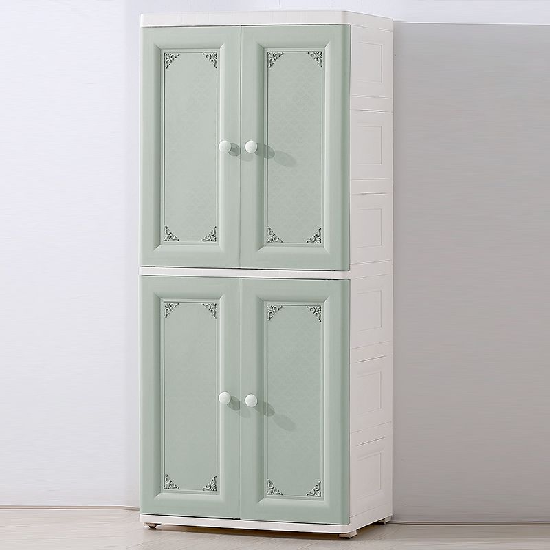 Contemporary Style Wardrobe Plastic Bedroom Wardrobe Closet With Lock