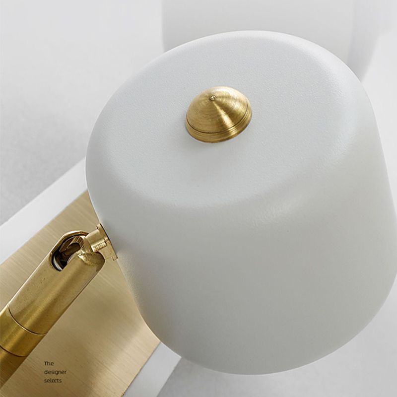 Nordic Style Vanity Light Cylinder Shape Vanity Lamp with Aluminum Shade for Bedroom