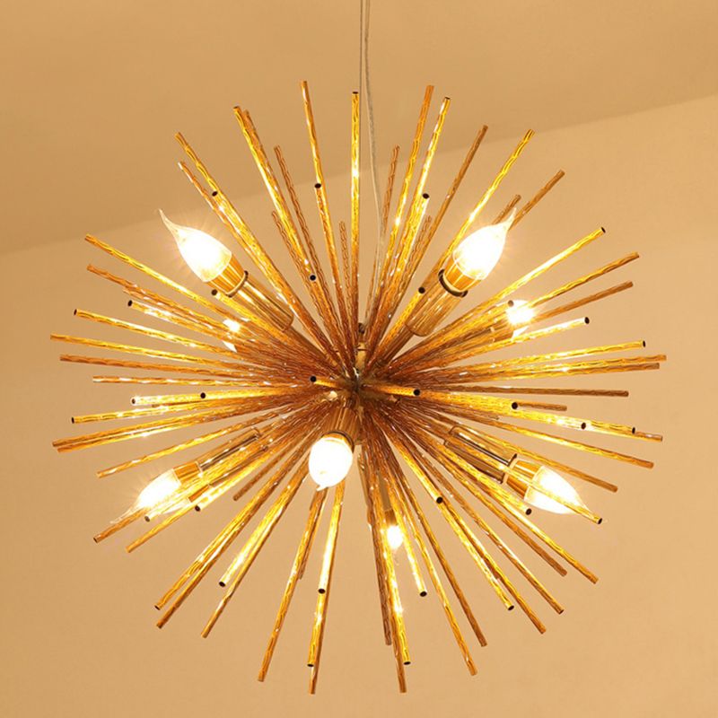 Luce a ciondolo riccoso in stile postmoderno Metal 8 lampadari il lampadario sospeso