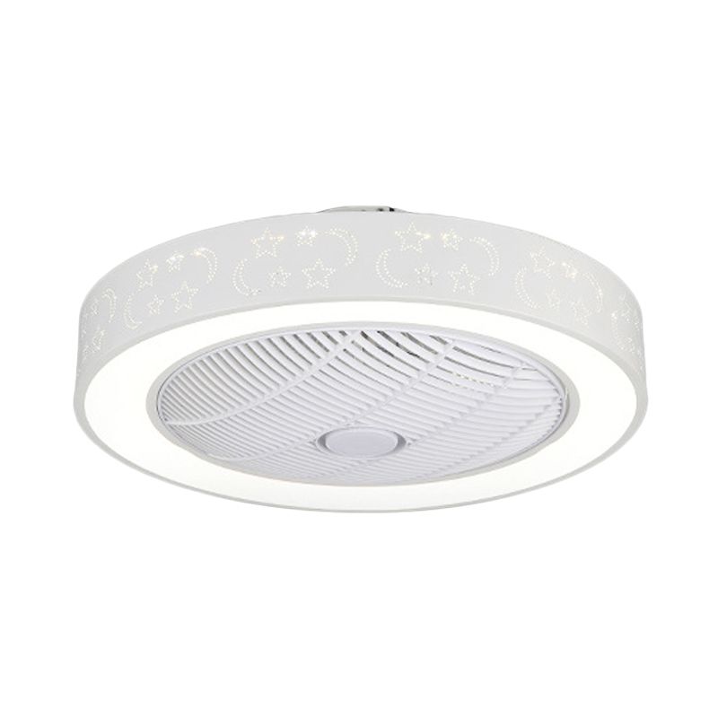 22 "breites Schlafzimmer mit breitem LED -Schlafzimmer mit zeitgenössischer weißer Hangleuchte Leuchte mit runden Acrylschatten