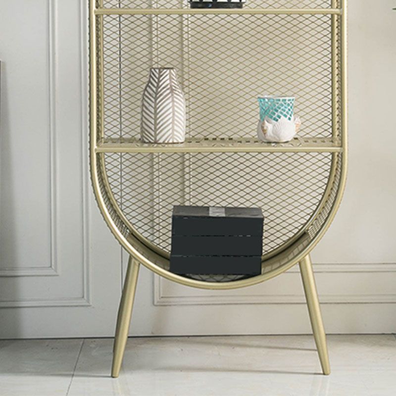 Modern Style Bookcase Closed Back Metal Bookshelf for Home Office