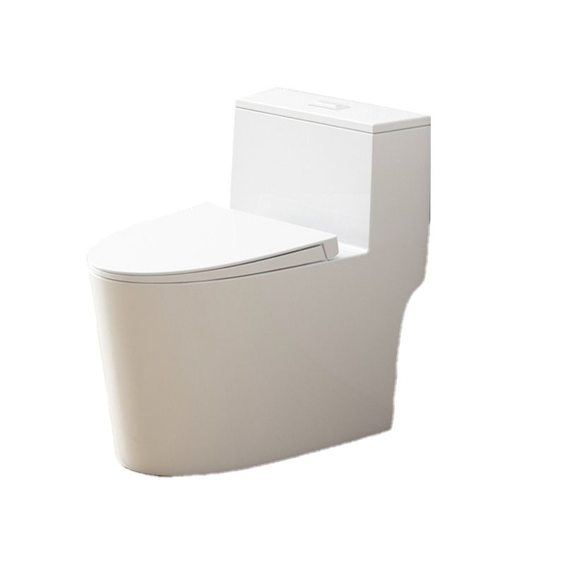 Modern White Floor Mount Toilet Seat Included Toilet Bowl for Bathroom