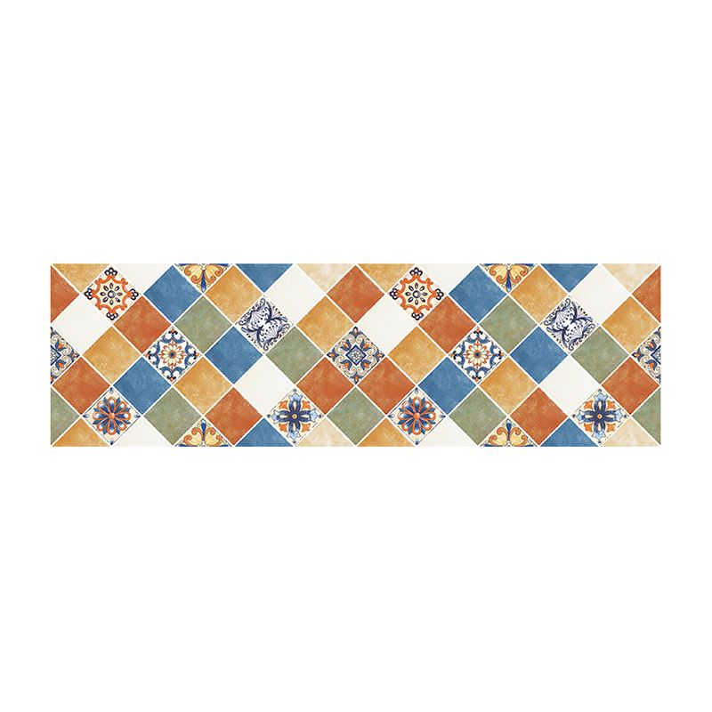 Rectangular Wall Tile Peel and Stick Geometric Print Stick Kitchen Wallpaper