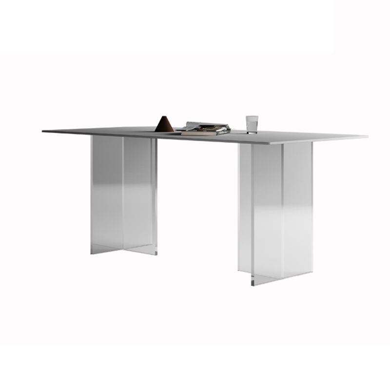 Modern 1/2/4 Pieces Dining Set Rectangle Acrylic Dining Table for Dining Room