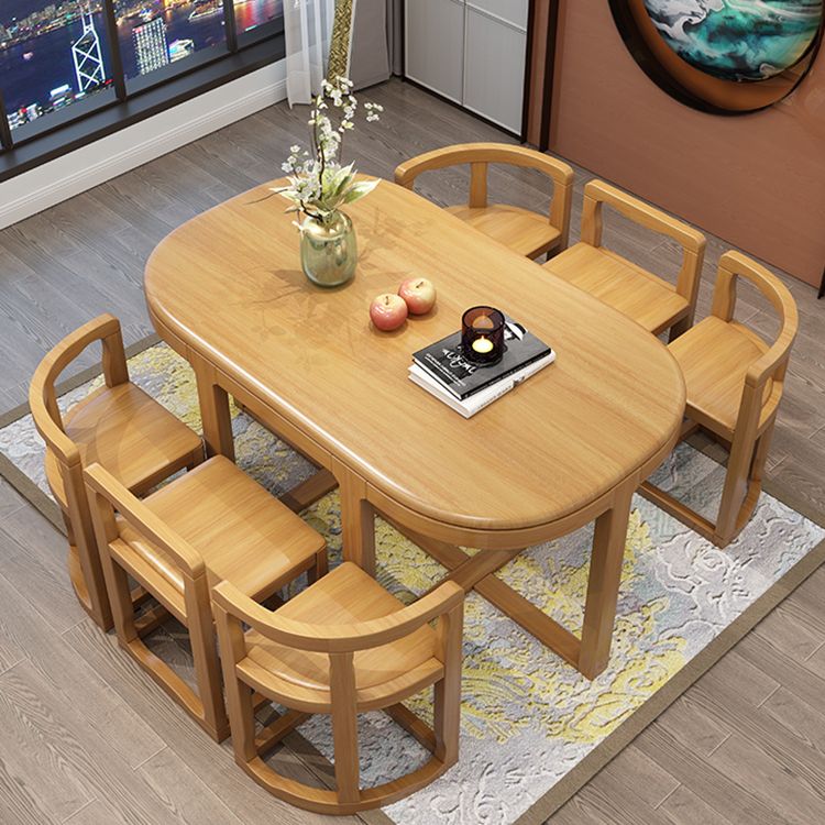 7 Piece Dining Room Chair and Table Set Contemporary Dining Table Sets