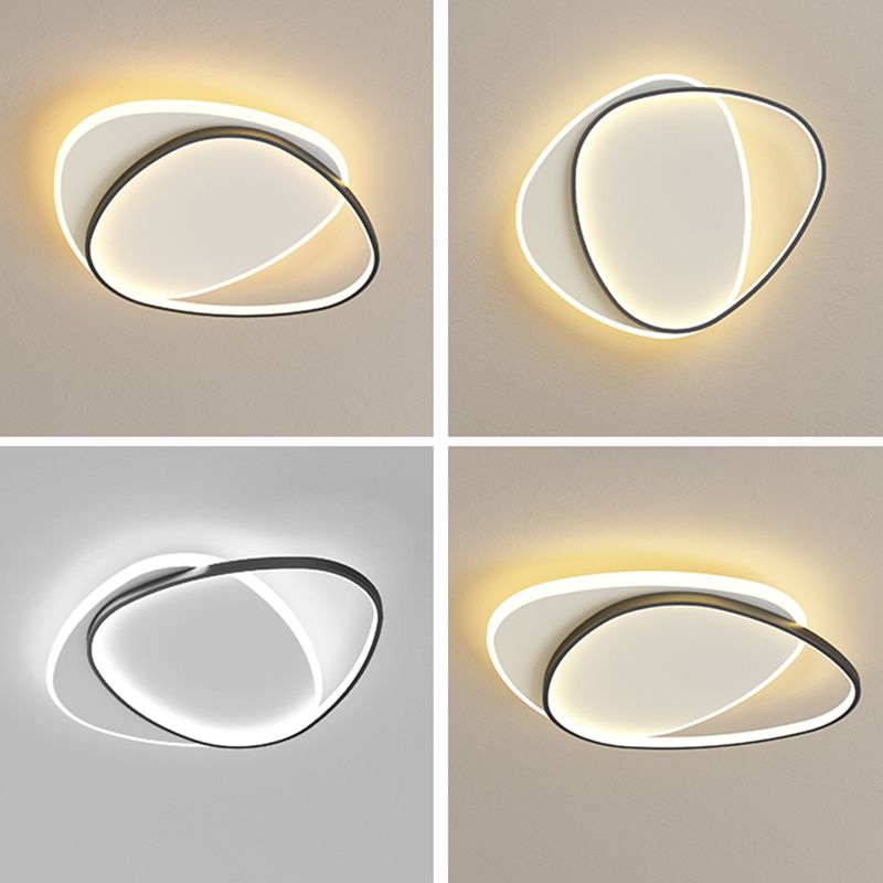 Acrylic Modern Style Flush Mount Ceiling Fixture 1-Light Geometric Led Flush Light