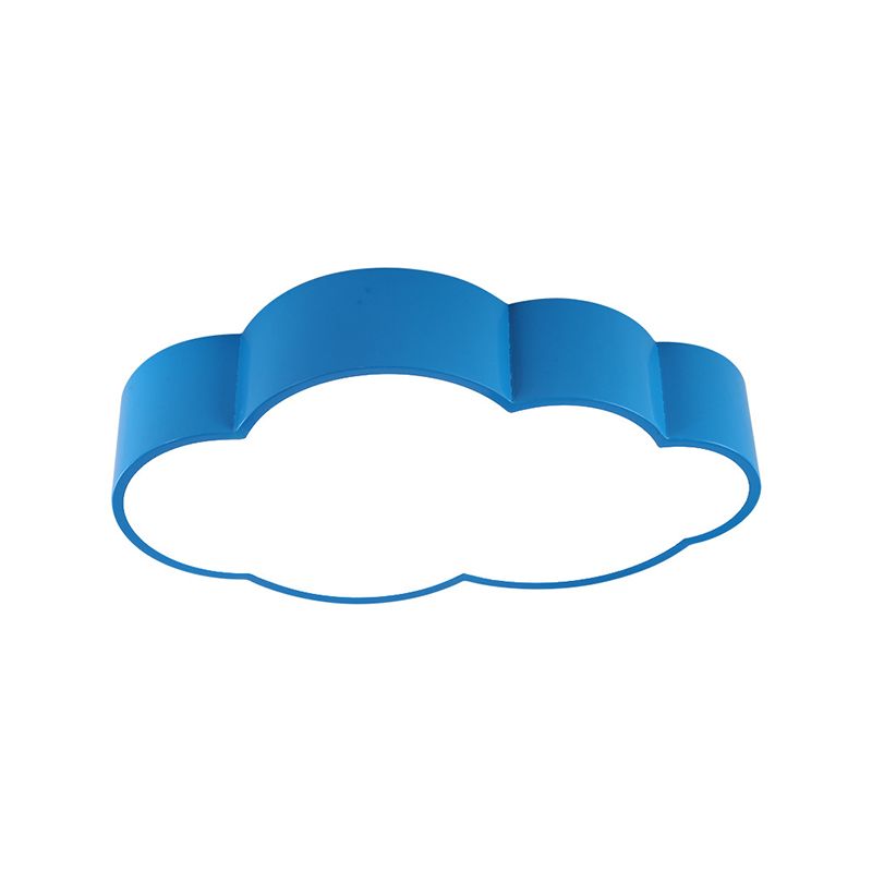 Weiß/Rot/Gelb Cloud Flush Deckenleuchte Kinder Acryl Unterputz-Einbauleuchte für Kindergarten