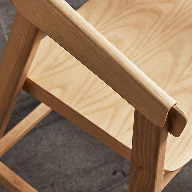 Brown Ash Wood Counter Stools Contemporary Indoor Counter Chairs