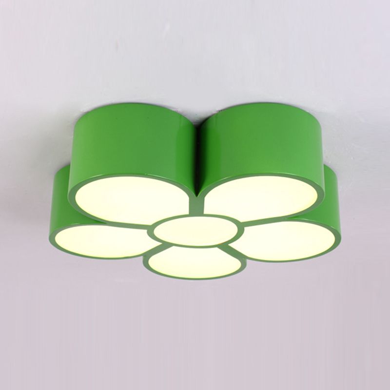 Blume LED Hängende Leuchte Cartoon Metall Klassenzimmer Deckenheizlampe