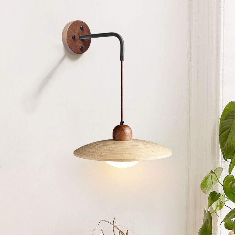 Modern Style Wall Mounted Sconce Wooden Wall Lights for Bedroom
