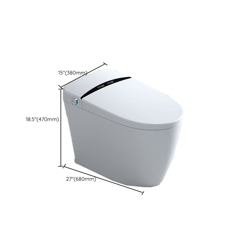 Contemporary Siphon Jet Toilet Bowl One Piece Ceramic Urine Toilet with Seat