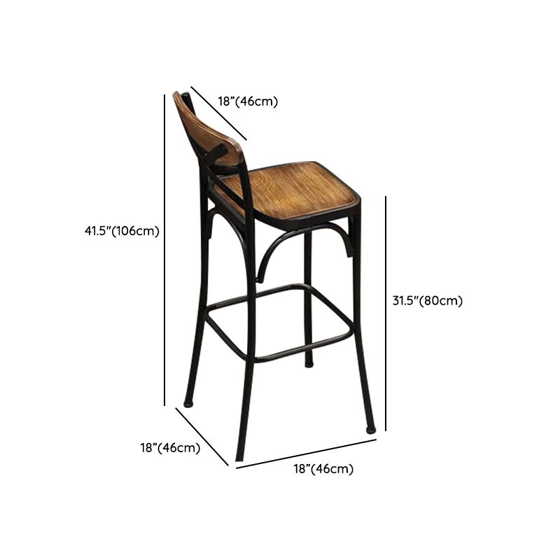 1/4/7 Pieces Industrial Rectangular Wood Top Pub Table with Metal Bar Stool Set