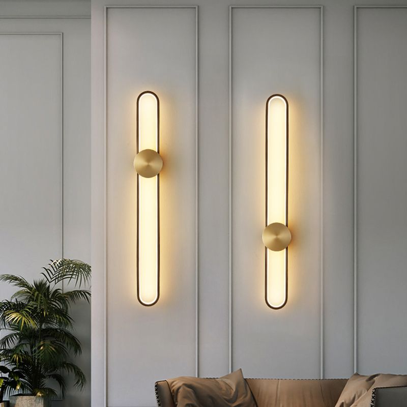 Estilo de lujo moderno Lineal Mall Donce Copper 1 Discontros de luz