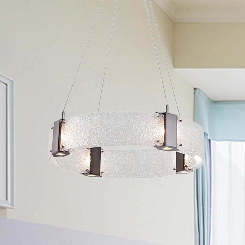 Halo Dining Room lampadario illuminazione in acqua bianca Glass 3 teste kit di luce sospesa modernista