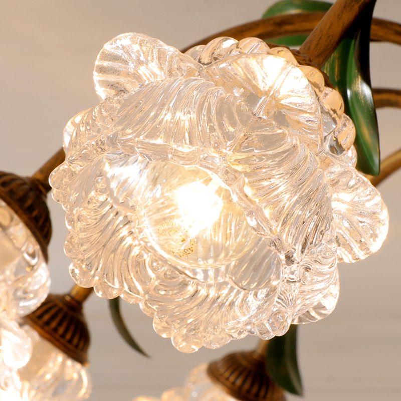 Simple Style Flush Mount Massimale Light Fixtures Modern Massimale Lampada con vetro Shade