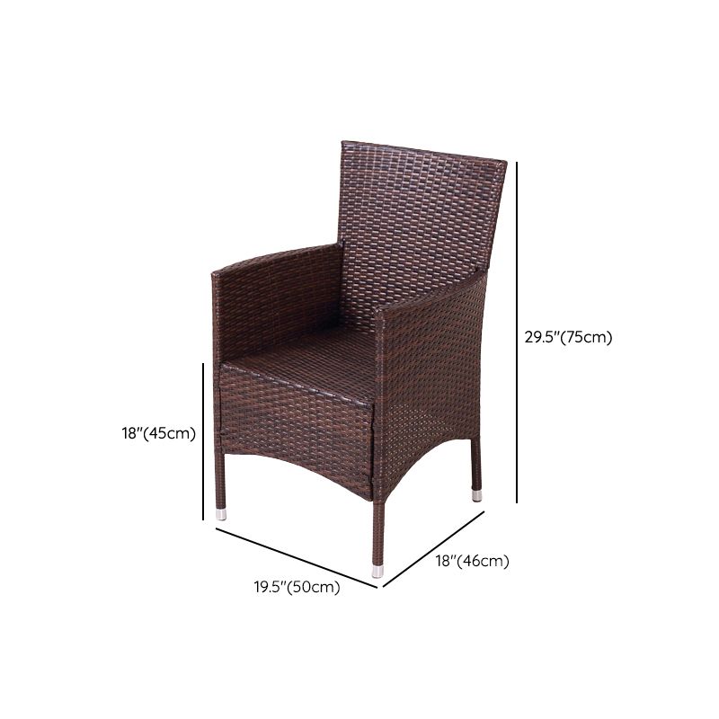 Contemporary Style Arm Chair Plastic Dining Accent Chair for Dining Room
