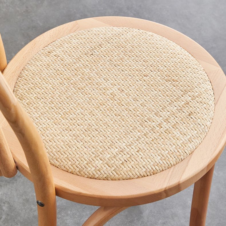 Juego de sillas de madera de haya contemporánea, cocina, comedor, sillas traseras Windsor