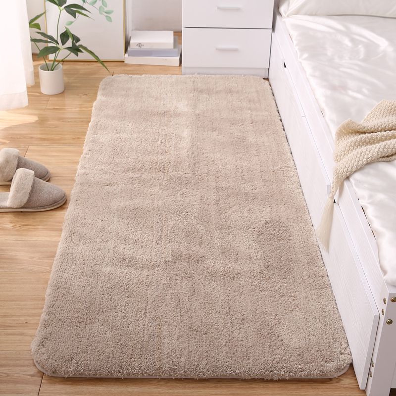 Simple Solid Color Rug Multi Colored Polypropylene Area Carpet Non-Slip Backing Pet Friendly Indoor Rug for Room