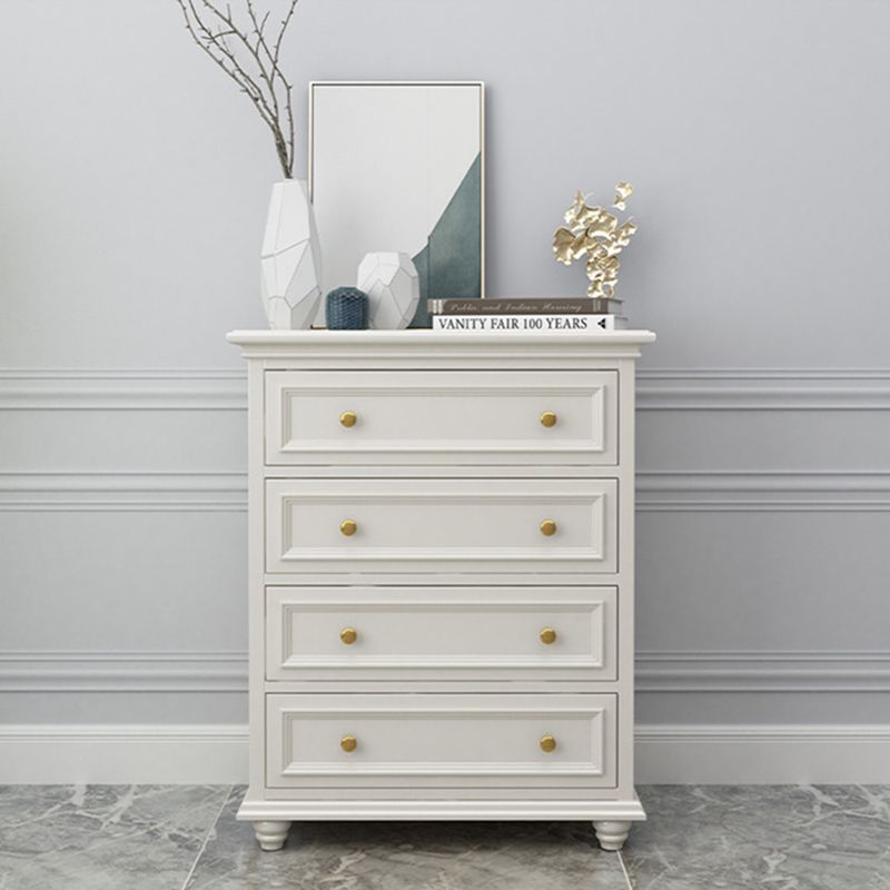 Solid Wood Storage Chest Dresser Classic Glam Chest with Drawers