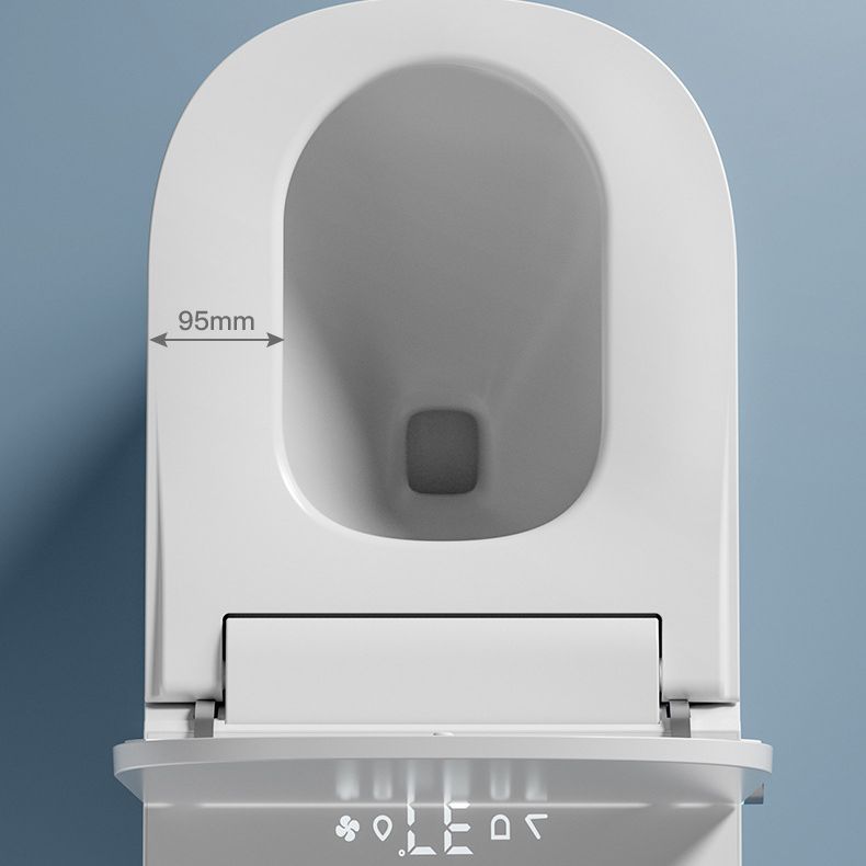Modern Heated Seat Floor Mounted Urine Toilet Siphon Jet Toilet Bowl with Toilet Seat