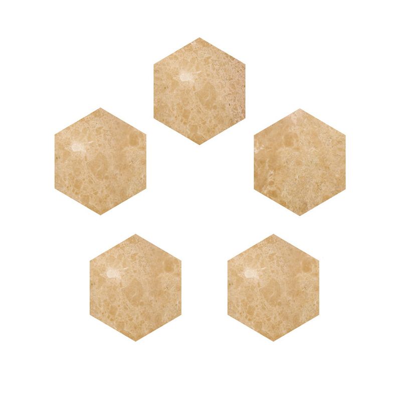 PVC Stick Wallpaper Panel Modern Marble Look Wall Covering in Yellow for Accent Wall