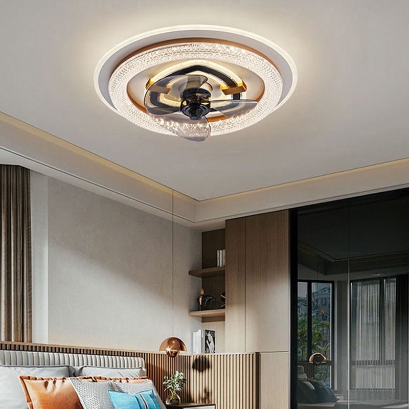 Weißer runde LED -LED -Leuchten nordische Acryl -Halbblöcke Deckenlampe für Esszimmer