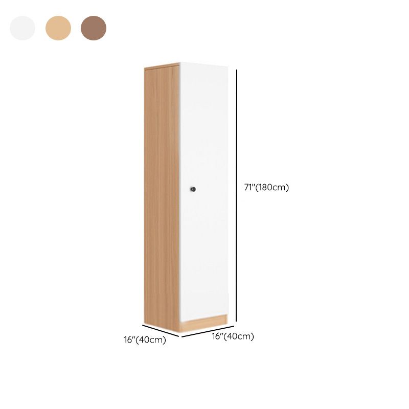 Rectangular Wardrobe Cabinet Modern Simple Home Wooden Wardrobe Closet