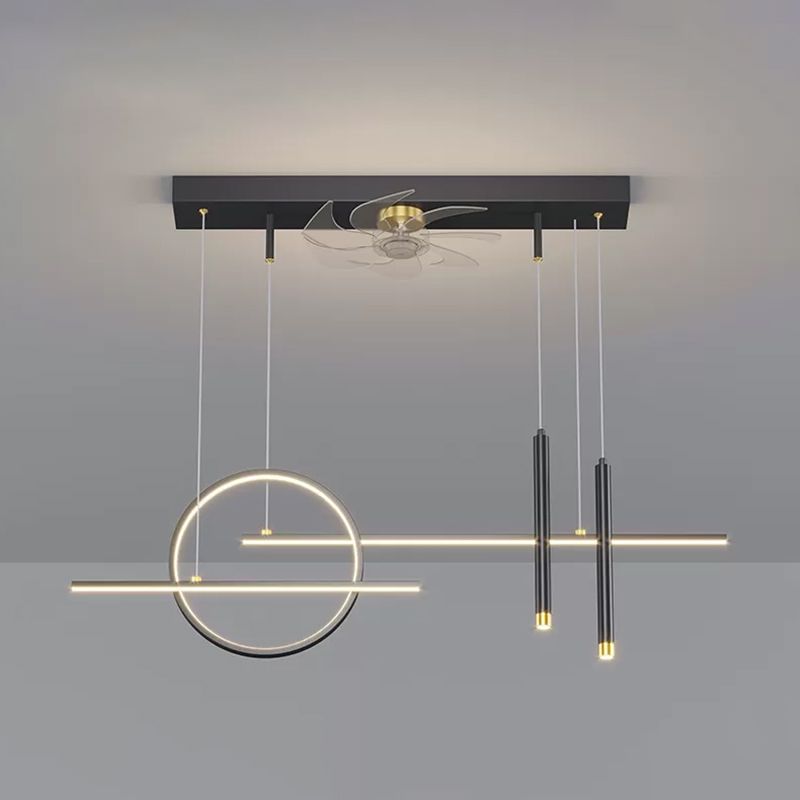 Linear Island Lighting Fixtures Contemporary Metal Island Lighting Ideas in Black