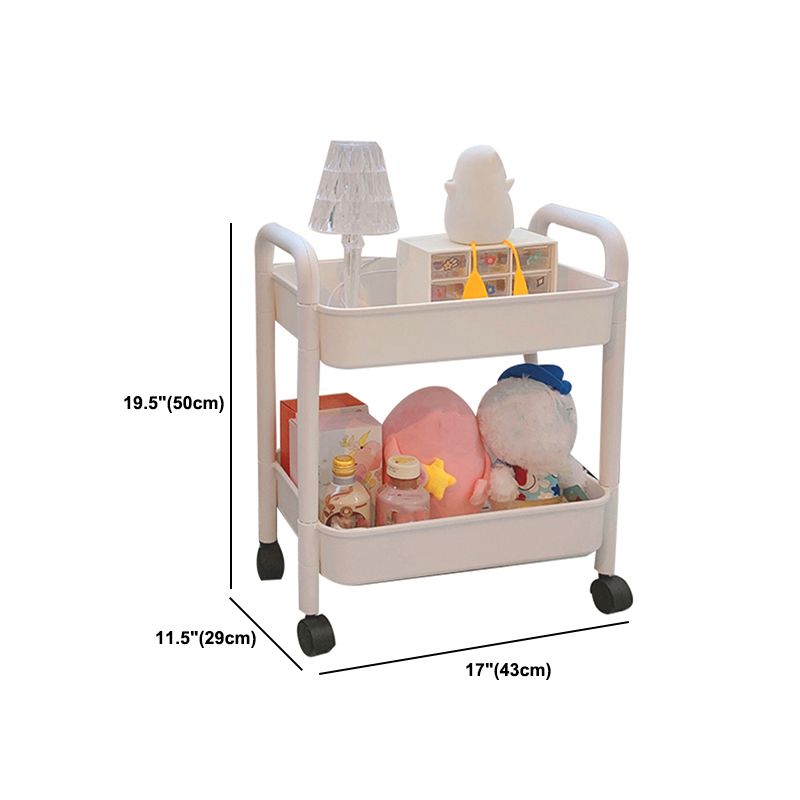 Modern Pure White Shelf Bookcase Etagere Plastic Bookcase Multi Tiers for Office