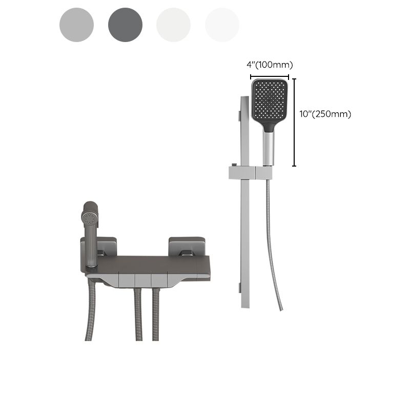Push Button Shower System Wall Mount Handshower Square Shower System with Shower Hose