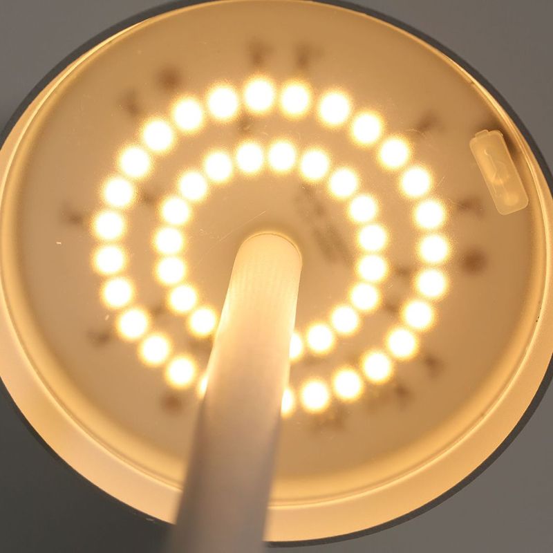 Lampe de table en métal avec commande tactile, lumière de table de cylindre pour le bureau
