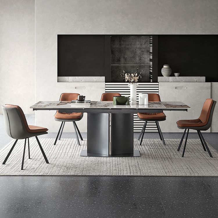 Modern Expandable Dining Table Furniture 1/2/5/6/7 Pieces Home Dining Room Set