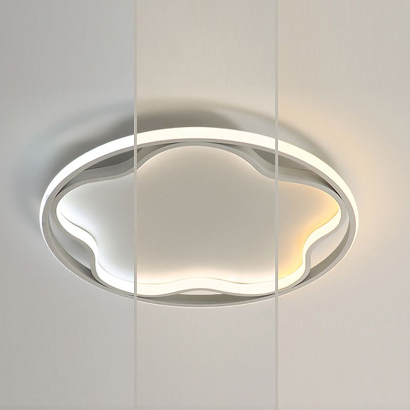 Flor de metal cerca de la iluminación del techo Luz de techo blanca LED nórdica