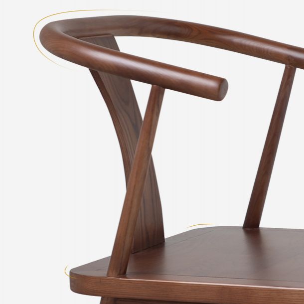 Silla de estilo tradicional, sillas sin brazos con patas de madera para cocina