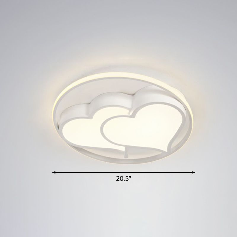 Ultrathin Bedroom Ceiling Mounted Fixture Acrylic Contemporary LED Flush Mount Lighting