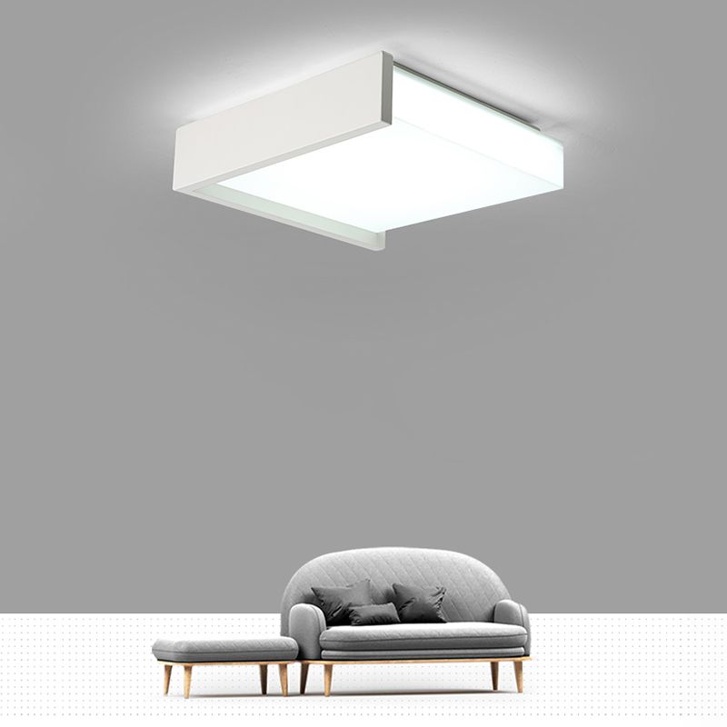 Lampe LED encastrée avec abat-jour en acrylique, plafonnier de Style moderne pour chambre à coucher