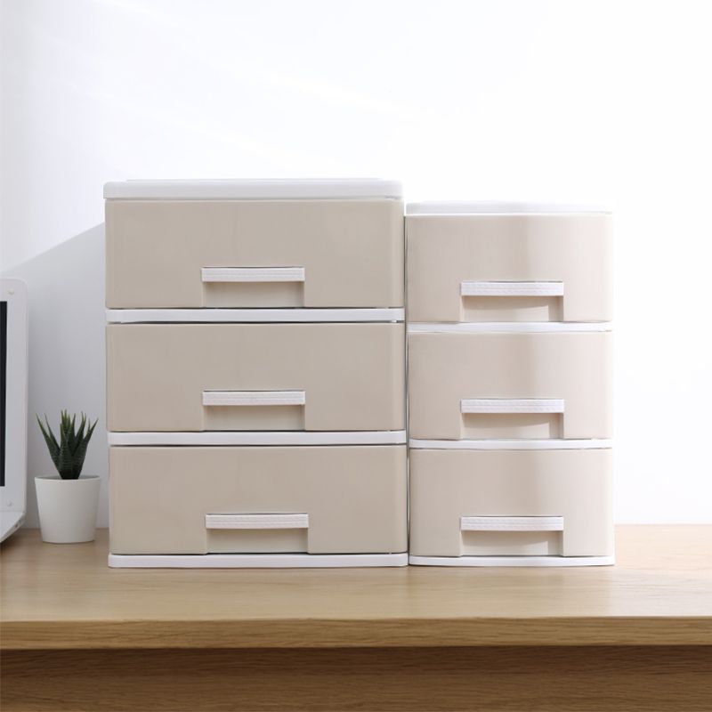 Drawers Filing Cabinet Plastic Vertical File Cabinet for Home and Office