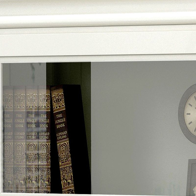 Wooden Barrister Bookcase Modern Closed Back Bookcase for Home Office