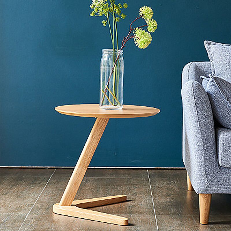 19.69 inch Wide Scandinavian Sofa Side Accent Table Solid Wood Side End Table