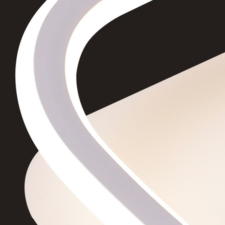 Schwarz-Weiß geometrische Deckenmontage Leuchte Moderne LED Metall bündig Deckenleuchte Licht