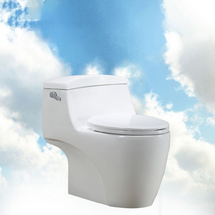 Modern Siphon Jet Toilet Bowl Cotton White Bidet Toilet with Seat for Bathroom