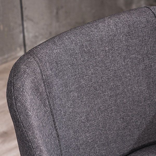 Contemporary Beech Solid Back Arm Chair Matte Finish Upholstered Dining Chair
