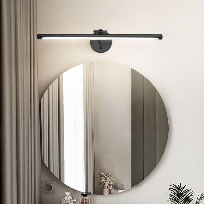 Adjustable LED Mirror Front Light 1-Light Vanity Light with Acrylic Shade for Bathroom