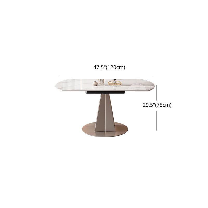 Contemporary 1/2/5/7 Pieces Dining Set Sintered Stone Dining Room Set for Small Space