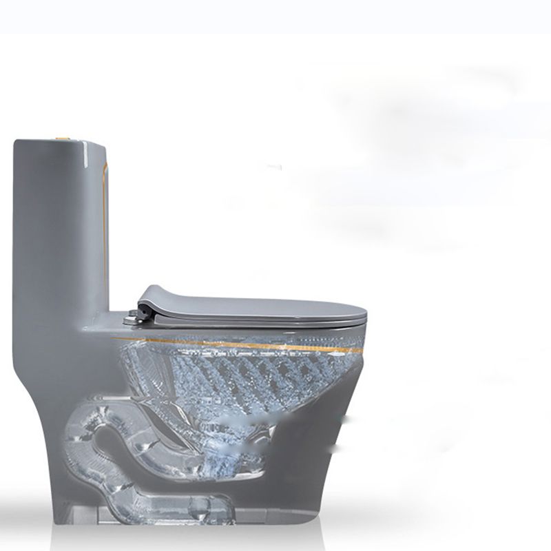 Traditional Floor Mount Toilet Seat Included Toilet Bowl for Bathroom