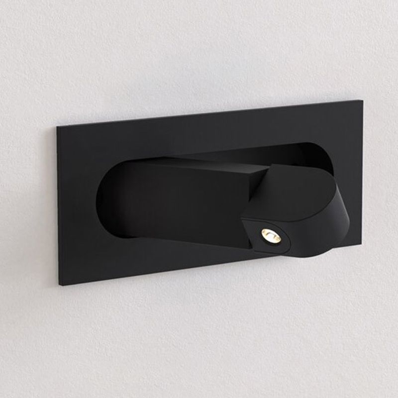 Modern Metal Wall Sconces Rectangle Shape Wall Light for Bedroom