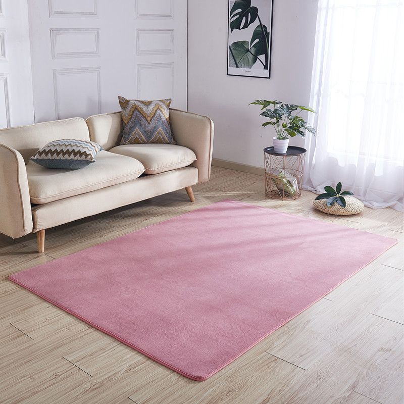 Noordse massief kleuren Tapijt multi-gekleurde katoenen blend indoor tapijt niet-slip achtersteuning huisdiervriendelijke gemakkelijke verzorgingstapijt voor kamer