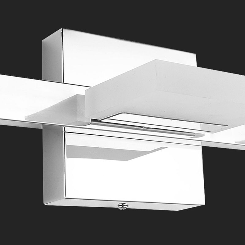 Iluminación de tocador cuadrado estilo moderno de metal múltiples luces de polvo de tocador