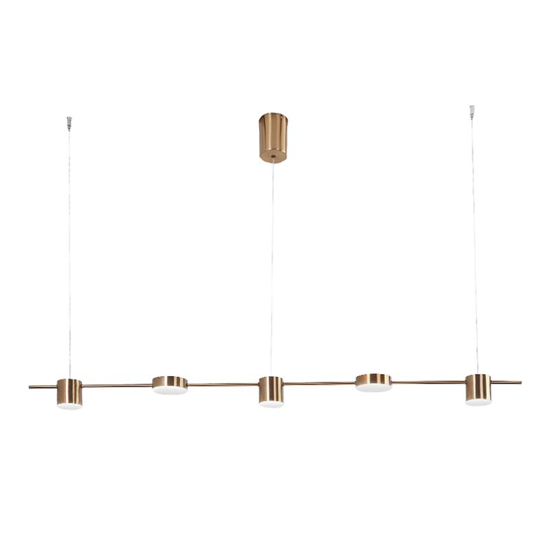 Luz de colgante de cilindro de estilo moderno lámparas colgantes de metal