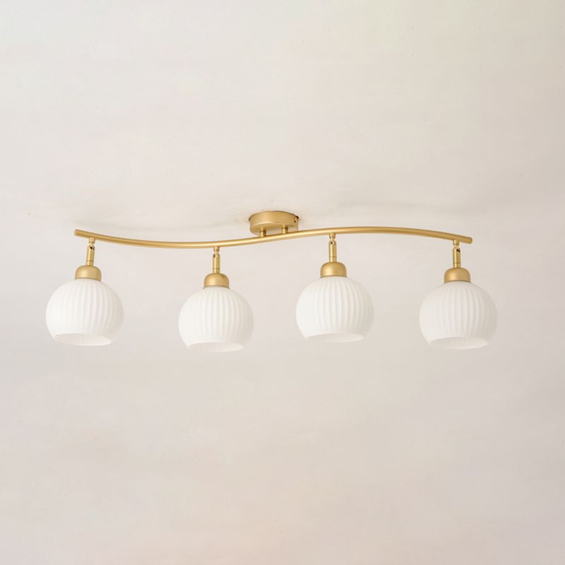 Modern Simple Iron Ceiling Light Ball Shape Ceiling Lamp for Bedroom